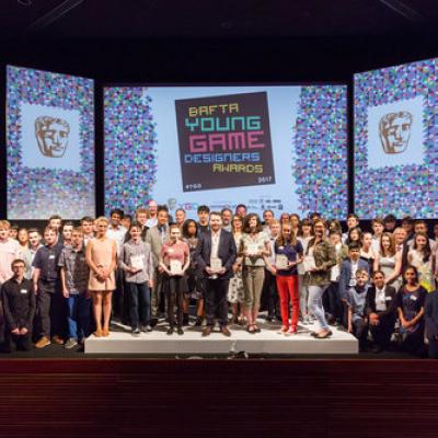 Event: BAFTA Young Game Designers AwardsDate: Saturday 8 July 2017Venue: BAFTA, 195 PiccadillyHosts: Dev Griffin & Georgie Barrat -Area: Group Shots 